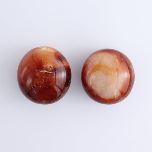 Carnelian Palm Stones Set of 8
