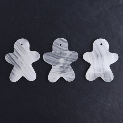 One White Onyx Gingerbread Ornament - Expert Wholesale and Supplier of Wholesale Crystals & Bulk Gemstones, ["Catalog Onyx","Gingerbread","Mexico","onyx","Ornament"]