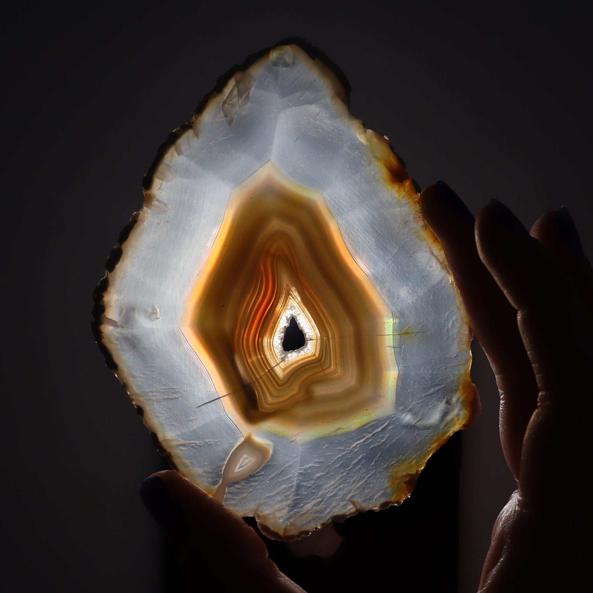 Iris Agate Slices Set of 4 - Expert Wholesale and Supplier of Wholesale Crystals & Bulk Gemstones, ["Agate","Iris Agate","Slices and Slabs"]