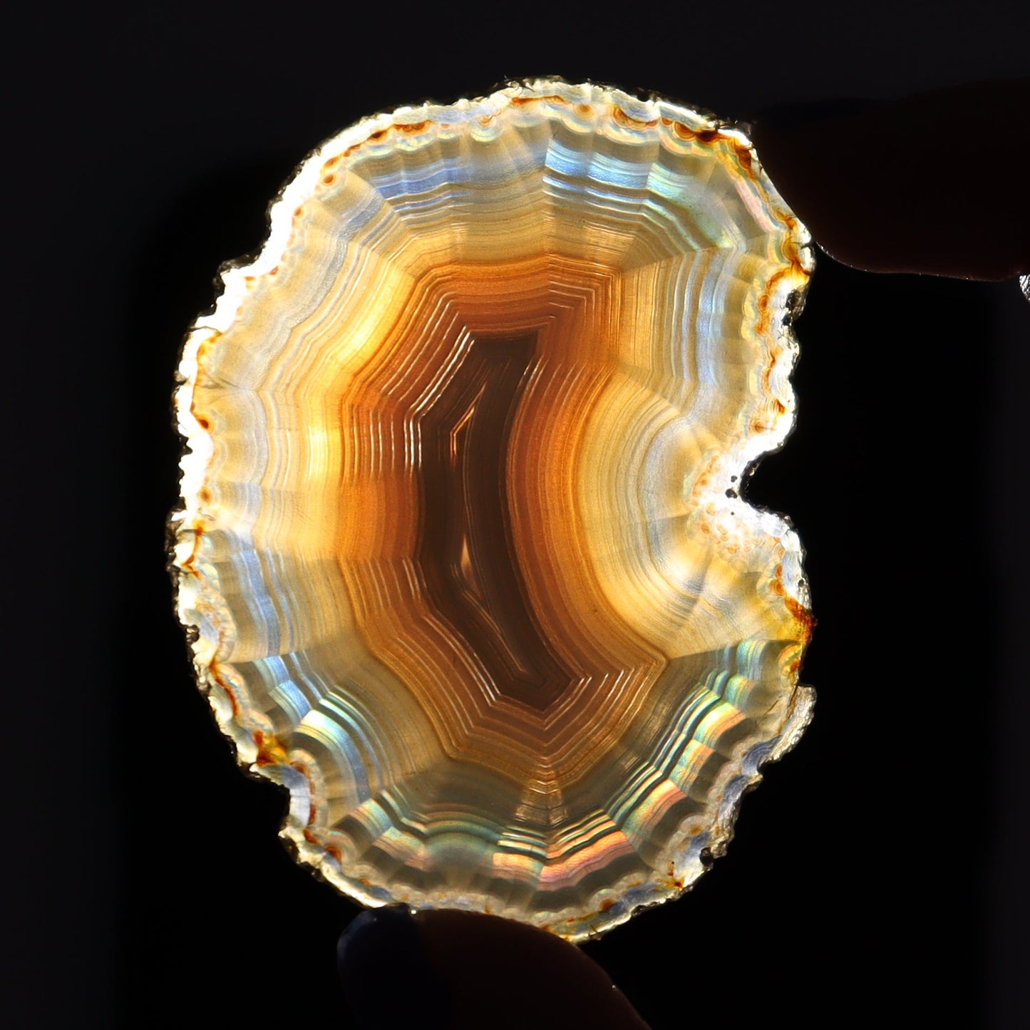 Iris Agate Slices Set of 7 - Expert Wholesale and Supplier of Wholesale Crystals & Bulk Gemstones, ["Agate","Iris Agate","Slices and Slabs"]