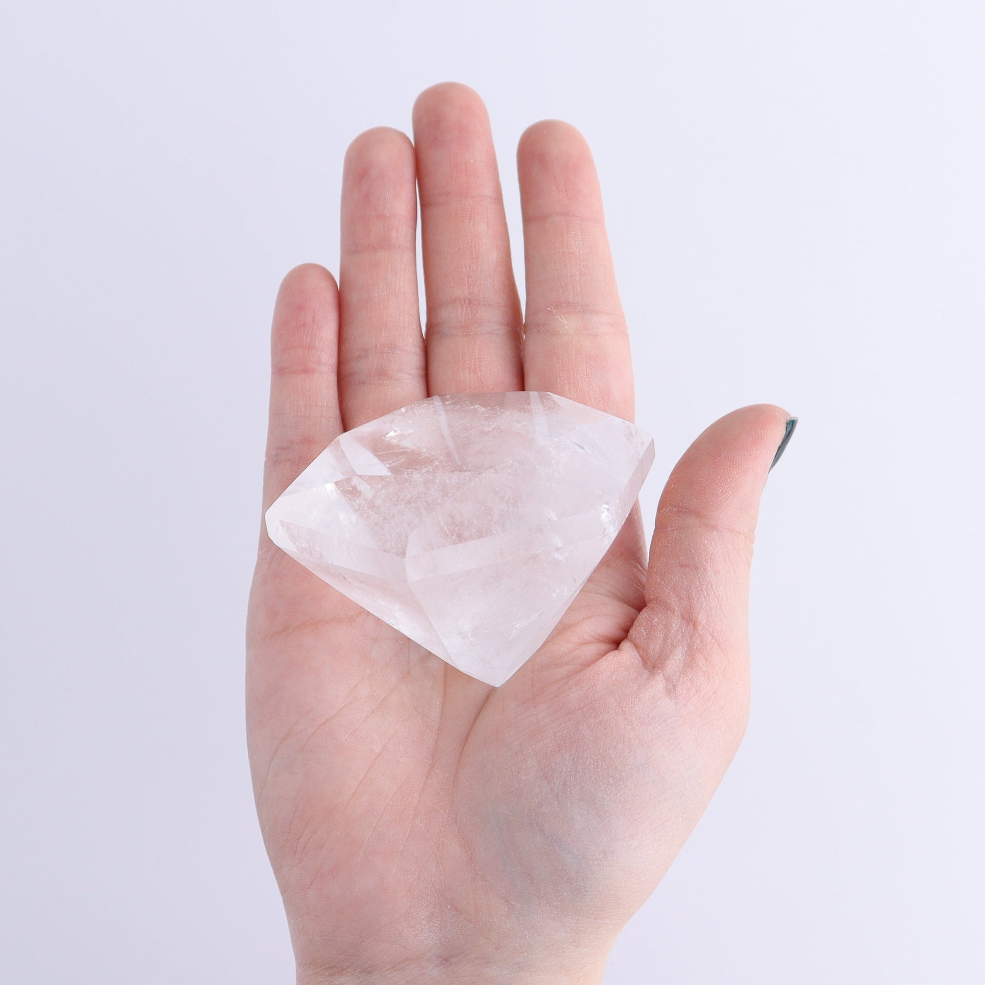 Quartz Diamond Shaped Carvings Set of 6 - Expert Wholesale and Supplier of Wholesale Crystals & Bulk Gemstones, ["Brazil","Clear Quartz","Mixed Carvings","Quartz"]