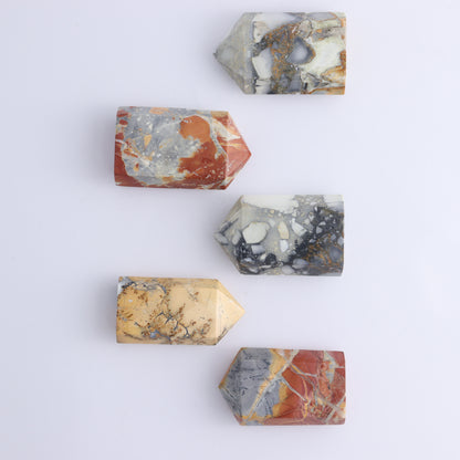 Maligano Jasper Points Flat of 17 - Expert Wholesale and Supplier of Wholesale Crystals & Bulk Gemstones, ["Indonesia","Maligno Jasper","Points"]