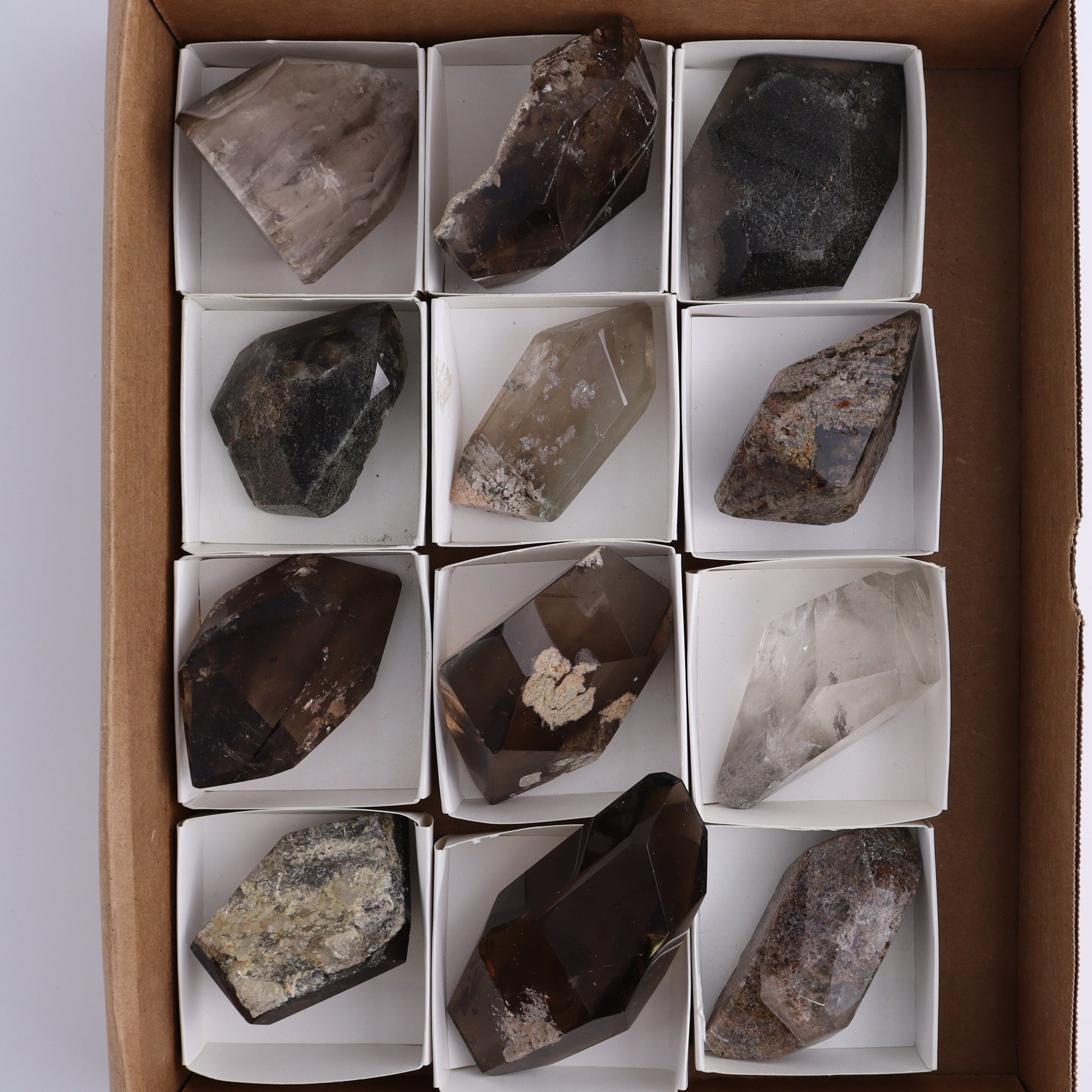 Garden Quartz Freeforms Set of 12 - Expert Wholesale and Supplier of Wholesale Crystals & Bulk Gemstones, ["Freeform","Freeforms","Garden Quartz","Quartz"]