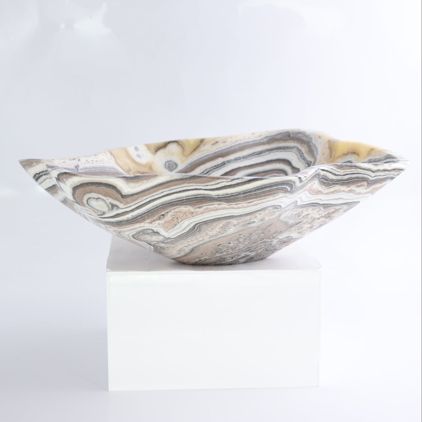 Mexican Onyx/Calcite Bowl 13"