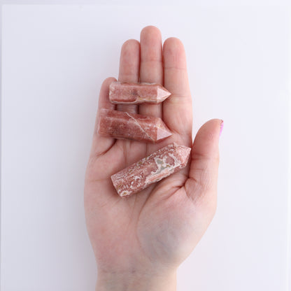 Rhodochrosite Towers Set of 5 - Expert Wholesale and Supplier of Wholesale Crystals & Bulk Gemstones, ["Argentina","Rhodochrosite","Towers"]
