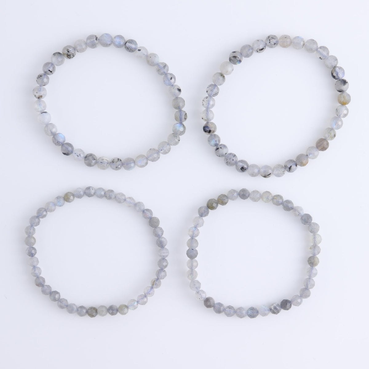One Faceted Labradorite Bracelet