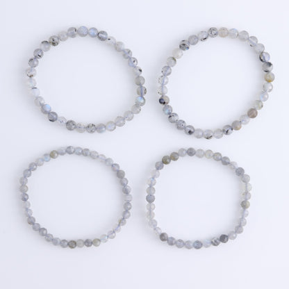 One Faceted Labradorite Bracelet