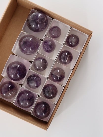 Phantom Amethyst Spheres - Expert Wholesale and Supplier of Wholesale Crystals & Bulk Gemstones, []