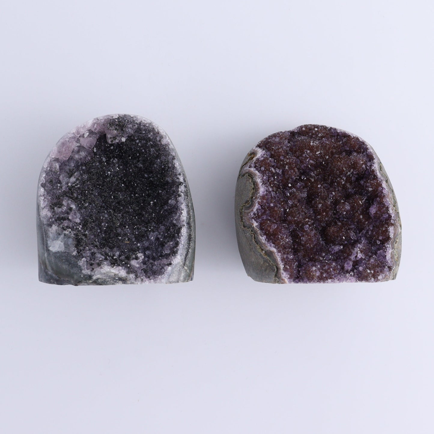 Uruguay Amethyst Cut Base Set of 8 - Expert Wholesale and Supplier of Wholesale Crystals & Bulk Gemstones, ["Amethyst","Cut Base","Uruguay"]
