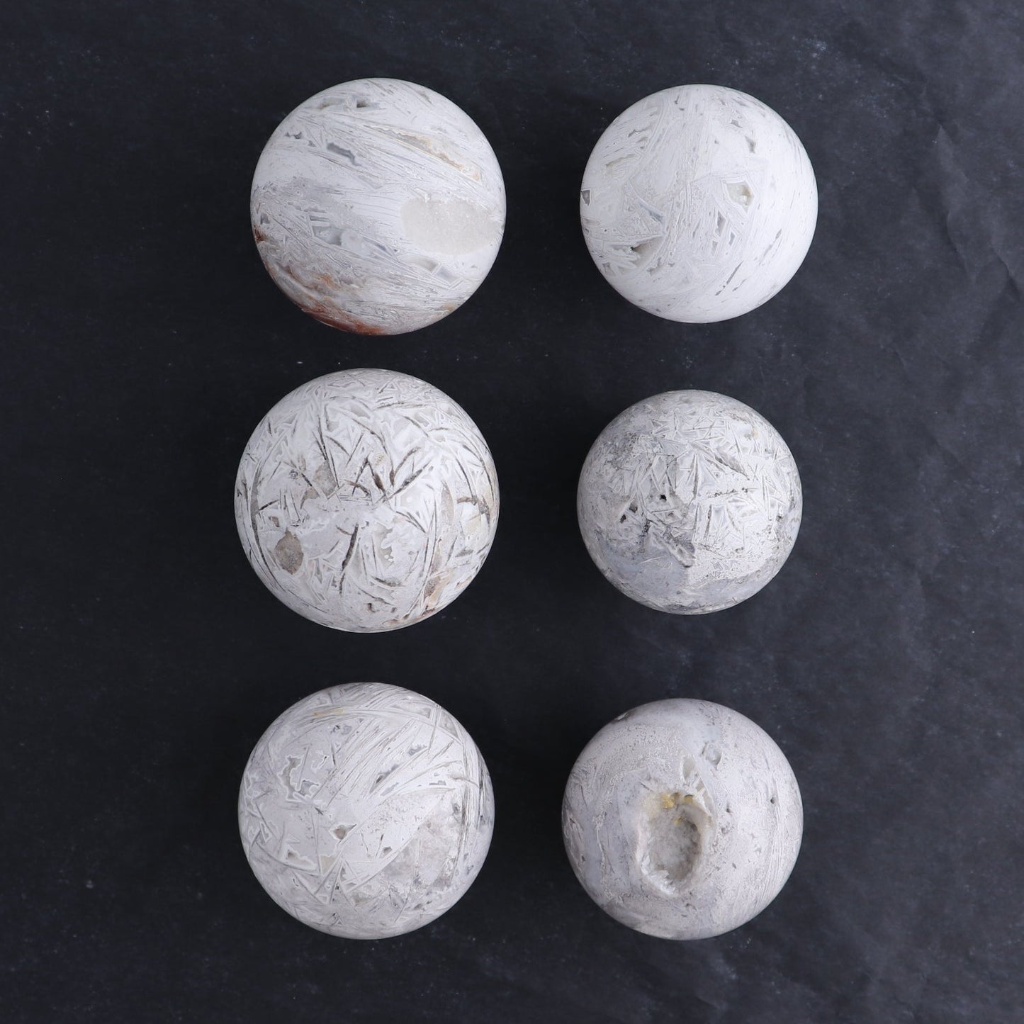 Agate Spheres Set of 6