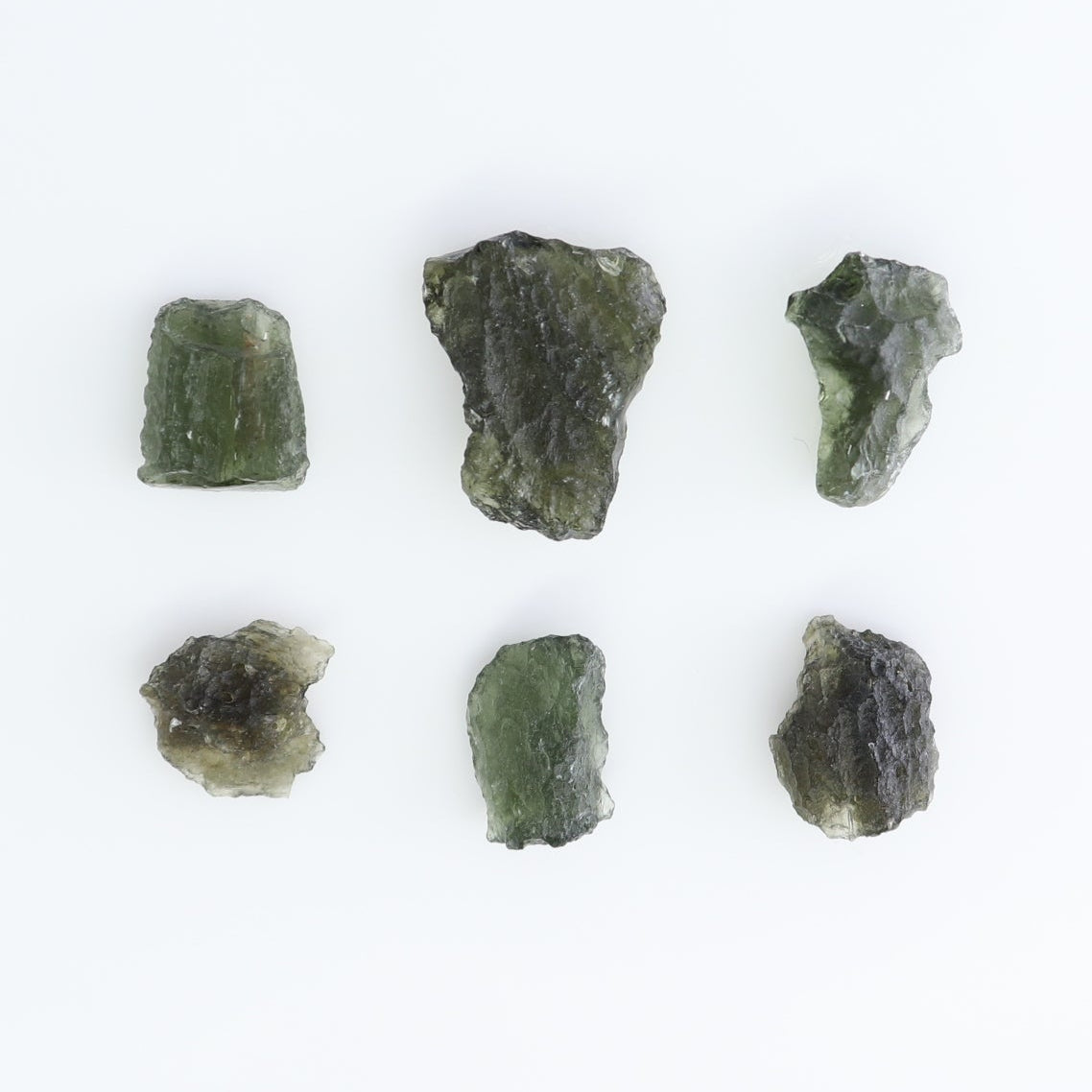 Moldavite Pieces Set of 6