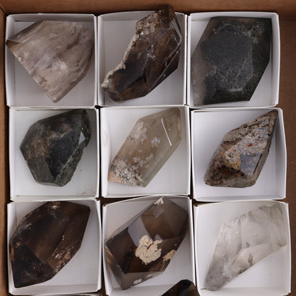 Garden Quartz Freeforms Set of 12 - Expert Wholesale and Supplier of Wholesale Crystals & Bulk Gemstones, ["Freeform","Freeforms","Garden Quartz","Quartz"]