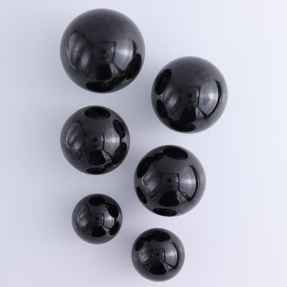 Black Tourmaline Spheres Set of 6 - Expert Wholesale and Supplier of Wholesale Crystals & Bulk Gemstones, ["Black Tourmaline","Spheres","Tourmaline"]