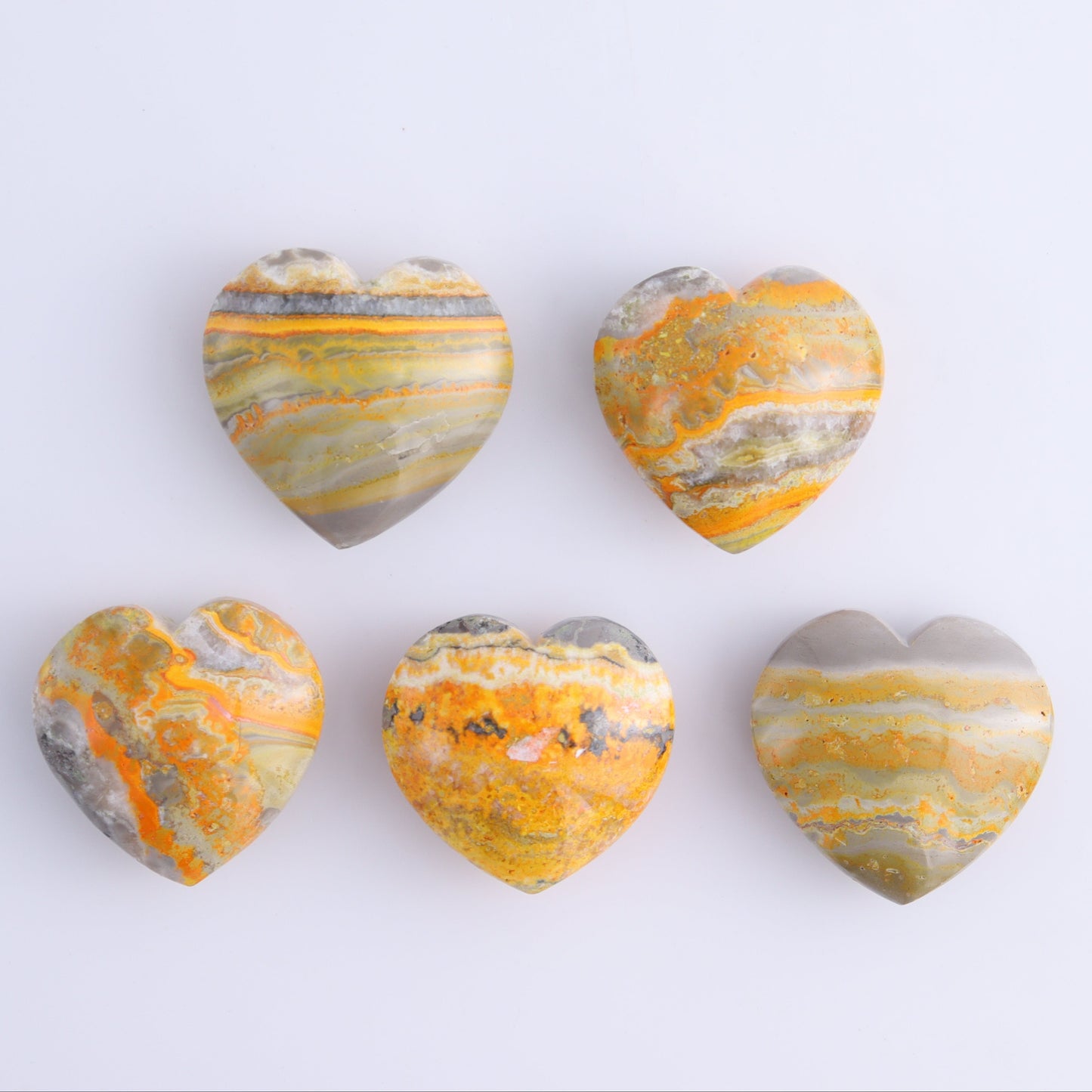 Bumblebee Jasper Hearts Set of 5