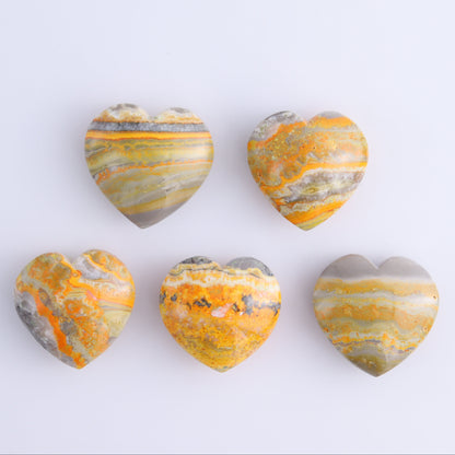 Bumblebee Jasper Hearts Set of 5