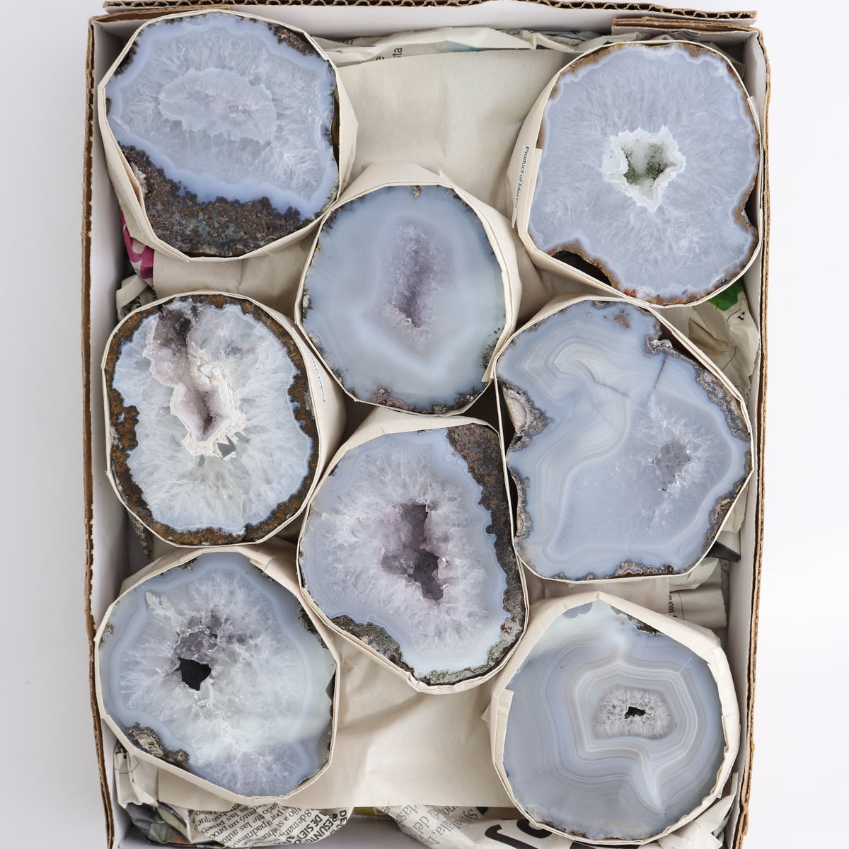 Las Choyas Geodes Set of 8