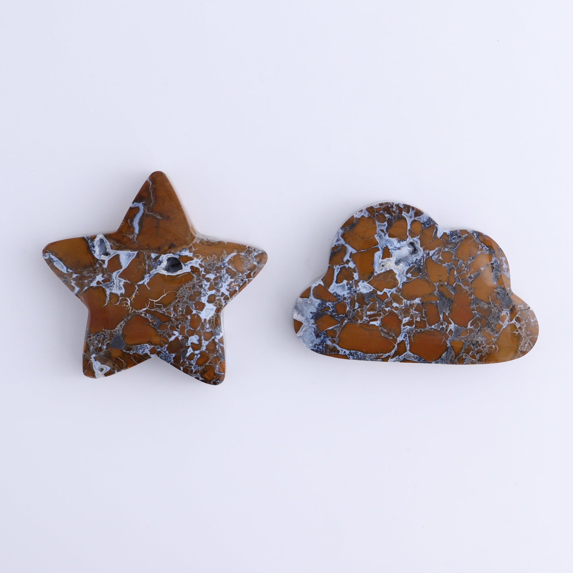 Brecciated Jasper Moons, Stars, Towers, Clouds, and Flames Set of 10 - Expert Wholesale and Supplier of Wholesale Crystals & Bulk Gemstones, ["Brecciated Jasper","Clouds","flames","Indonesia","moons","stars","Towers"]