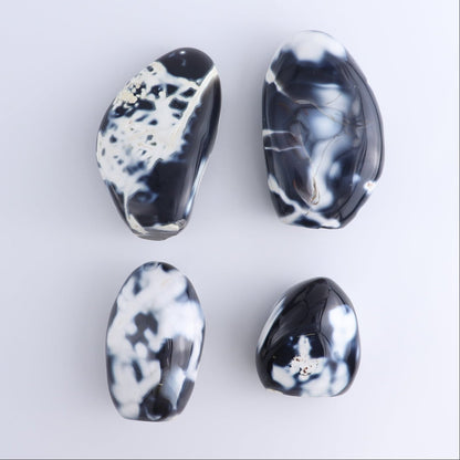 Orca Agate Freeform Set of 4