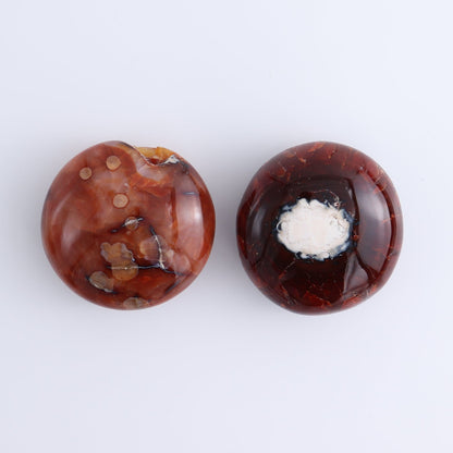 Carnelian Palm Stones Set of 8