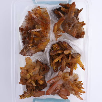 Quartz Hematite Inclusions Flat from Morocco