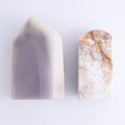 Lavender Fluorite Freeform Set of 2 - Expert Wholesale and Supplier of Wholesale Crystals & Bulk Gemstones, ["Fluorite","Freeform","Freeforms","Lavender Fluorite","Mexico"]