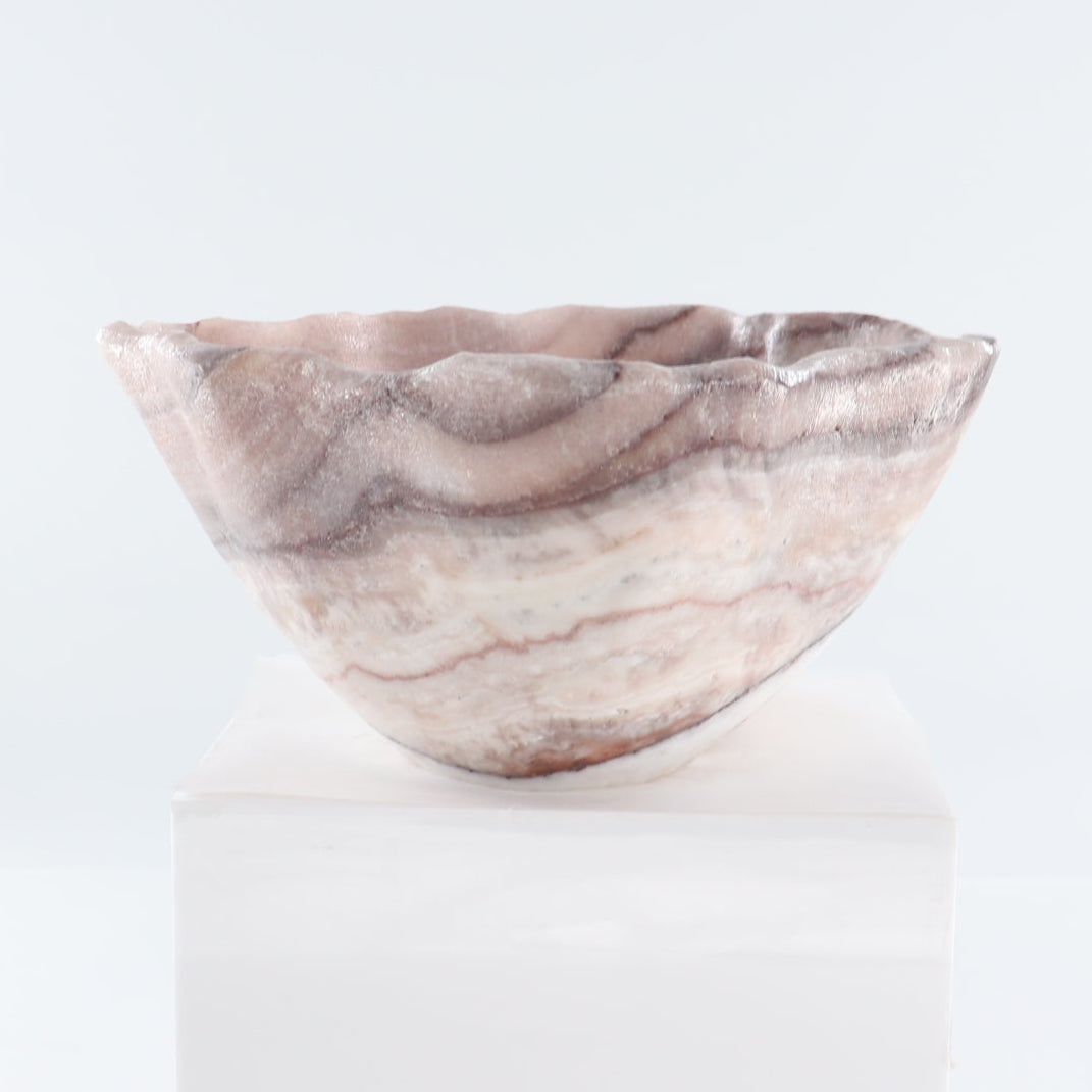 Mexican Onyx/Calcite Bowl 12"