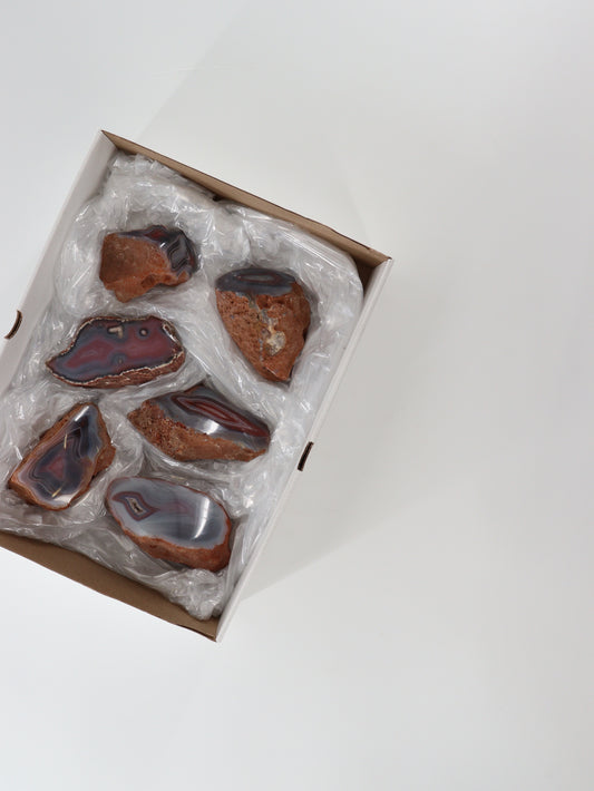 Agate Freeforms Set of 6 - Expert Supplier of Wholesale Crystals & Bulk Gemstones