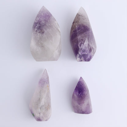 Amethyst Flames Set of 4 - Expert Wholesale and Supplier of Wholesale Crystals & Bulk Gemstones, ["Amethyst","Brazil","close_30","flames"]