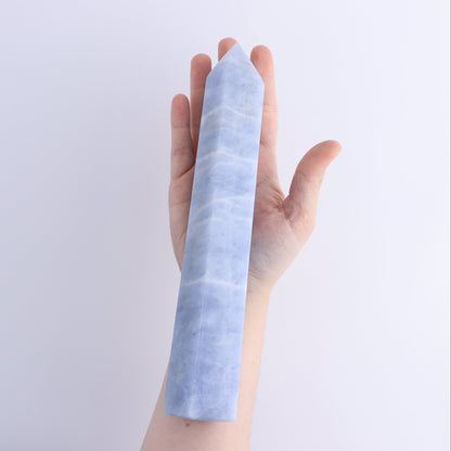 Blue Calcite Towers Set of 3 - Expert Wholesale and Supplier of Wholesale Crystals & Bulk Gemstones, ["Blue Calcite","Calcite","Towers"]