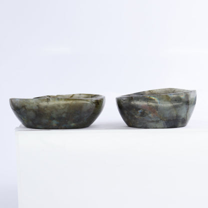 Labradorite Bowls Set of 12 - Expert Wholesale and Supplier of Wholesale Crystals & Bulk Gemstones, ["Bowls","Labradorite","Madagascar"]