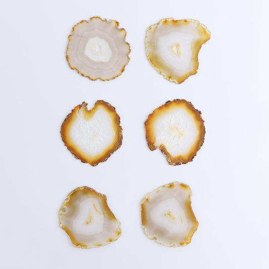 Iris Agate Slices Set of 6