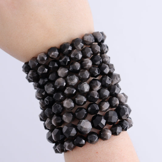 One Black Obsidian Bracelet | Mi Esperanza Minerals | Supplier of Crystals and Onyx