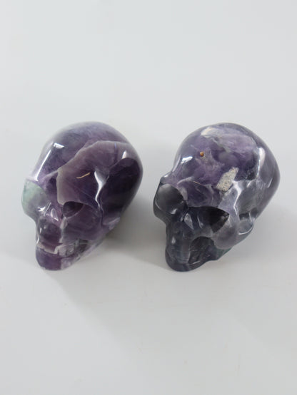 Fluorite Skulls Set of 2