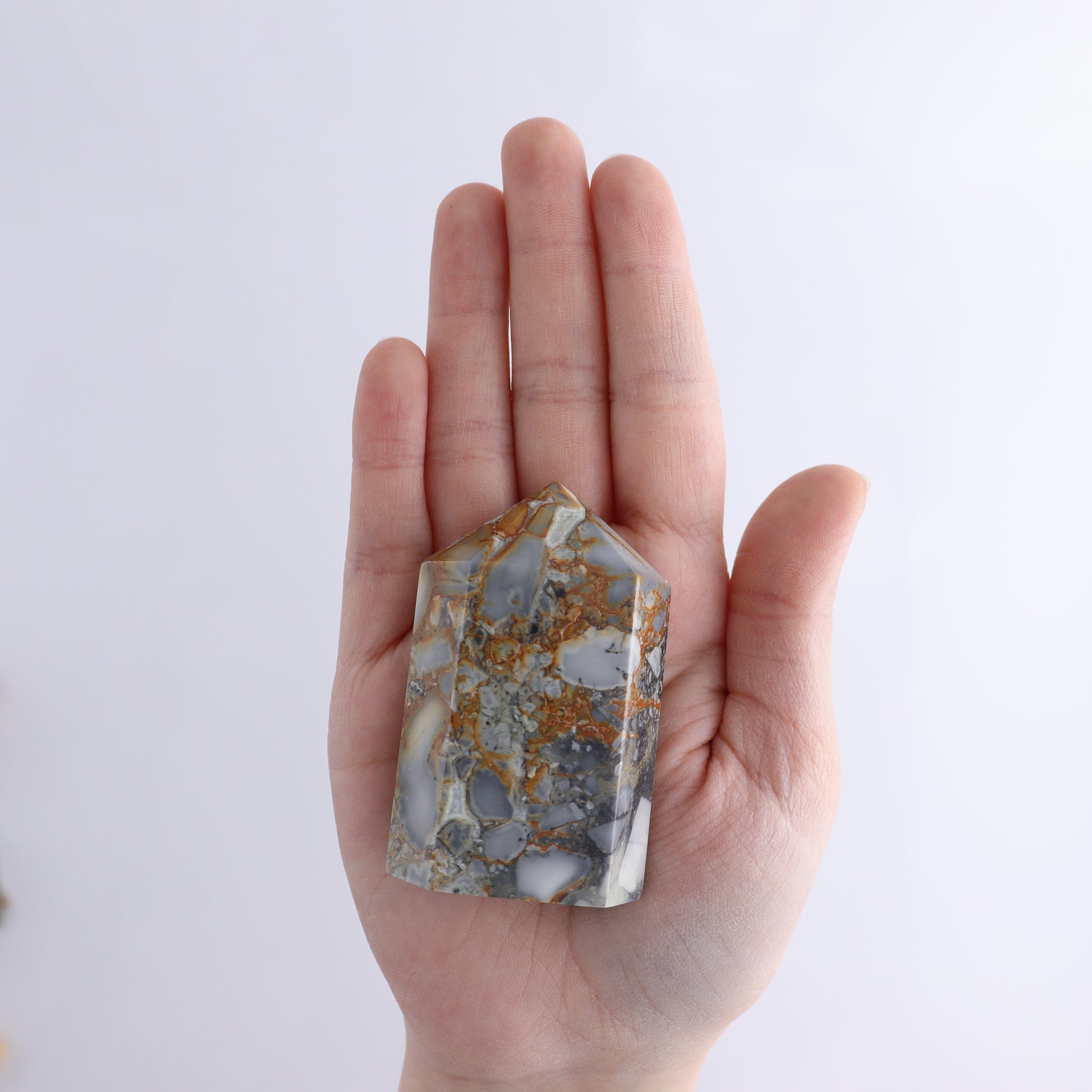 Maligano Jasper Points Flat of 17 - Expert Wholesale and Supplier of Wholesale Crystals & Bulk Gemstones, ["Indonesia","Maligno Jasper","Points"]