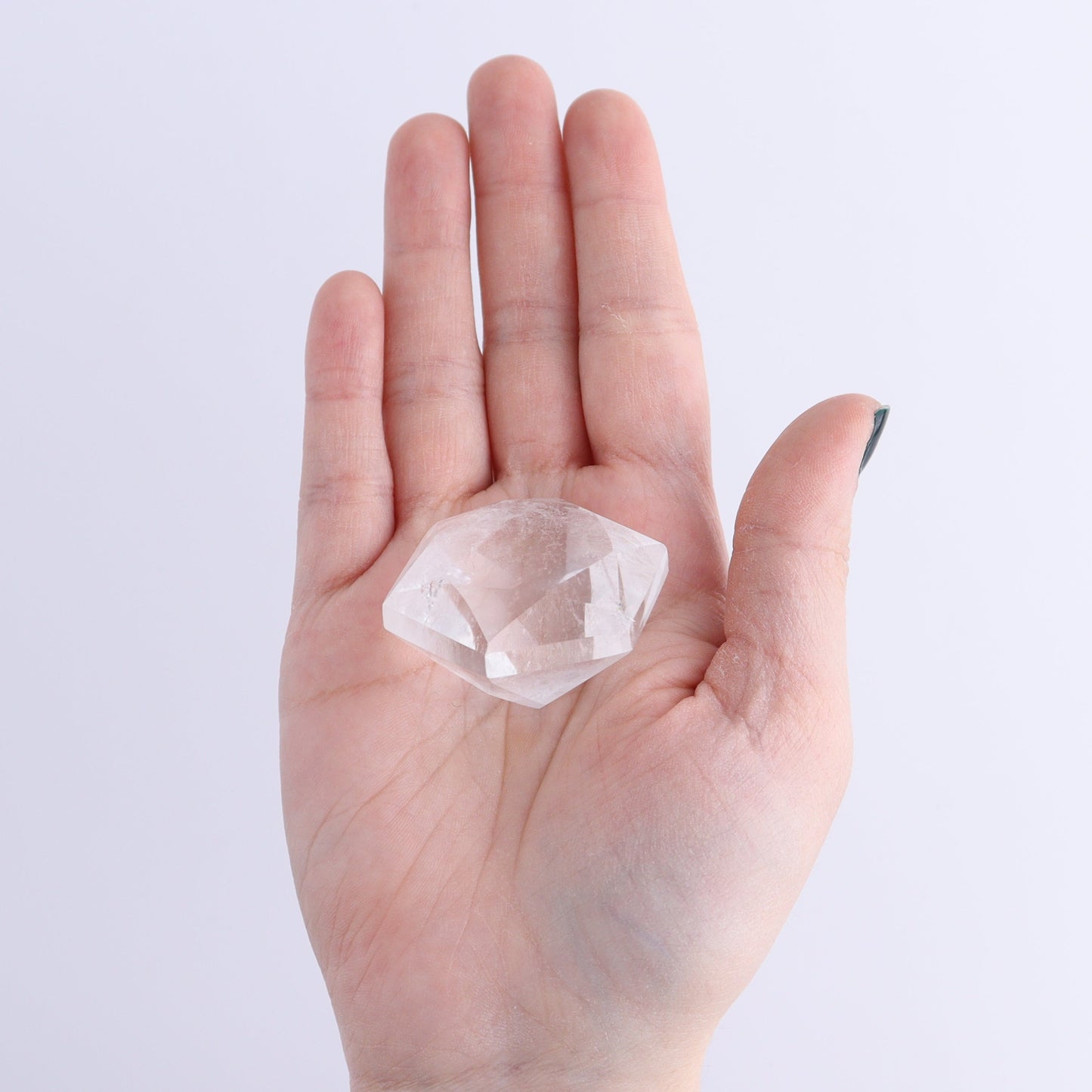Quartz Diamond Shaped Carvings Set of 6 - Expert Wholesale and Supplier of Wholesale Crystals & Bulk Gemstones, ["Brazil","Clear Quartz","Mixed Carvings","Quartz"]