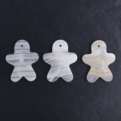 One White Onyx Gingerbread Ornament - Expert Wholesale and Supplier of Wholesale Crystals & Bulk Gemstones, ["Catalog Onyx","Gingerbread","Mexico","onyx","Ornament"]