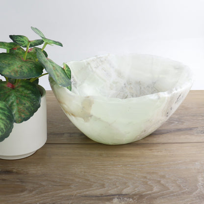 Mexican Onyx/Calcite Bowl 10"