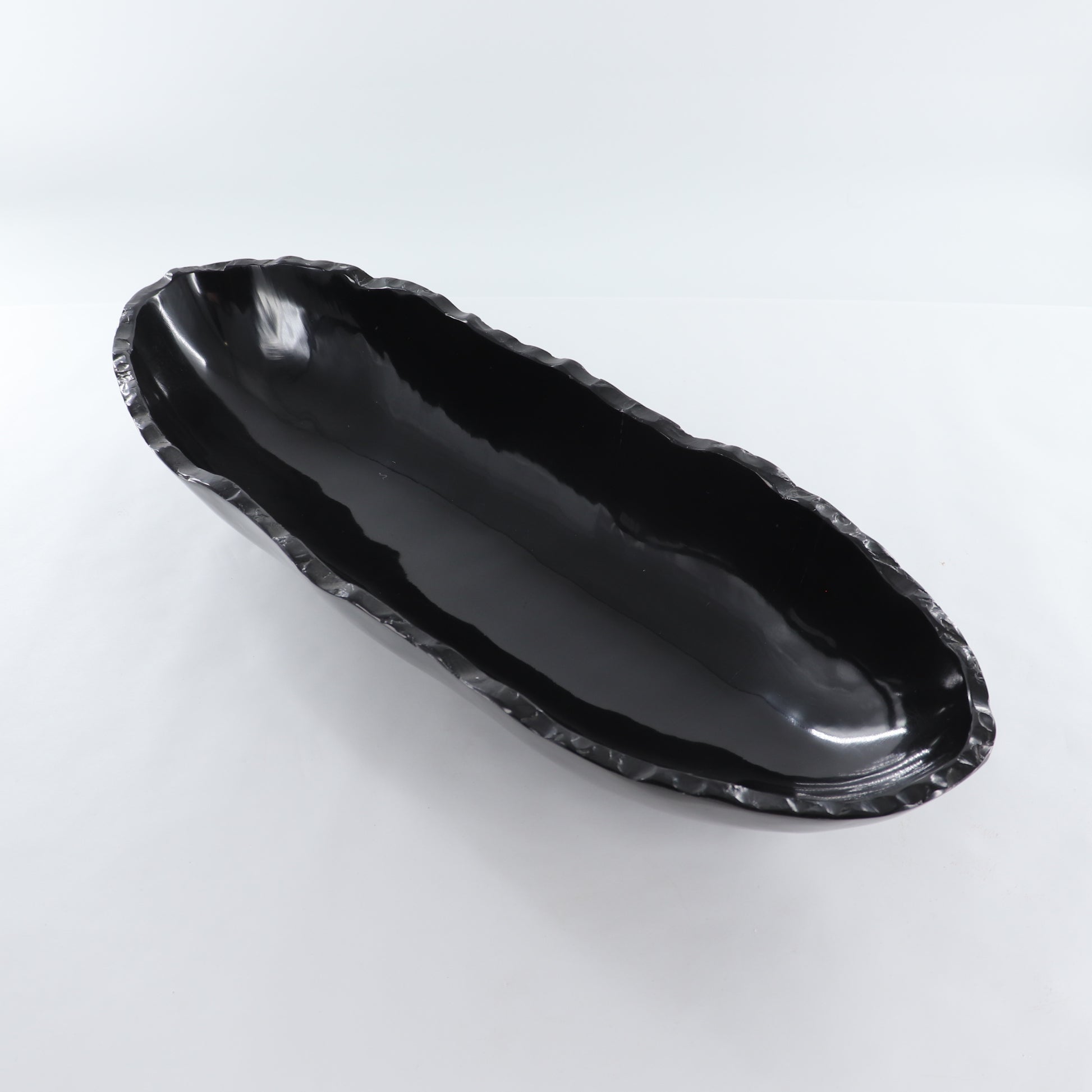 Black Marble Canoe Bowl - Expert Wholesale and Supplier of Wholesale Crystals & Bulk Gemstones, ["Bowls","Mexico","onyx"]