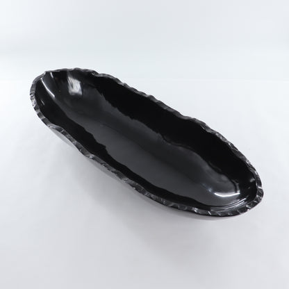 Black Marble Canoe Bowl - Expert Wholesale and Supplier of Wholesale Crystals & Bulk Gemstones, ["Bowls","Mexico","onyx"]