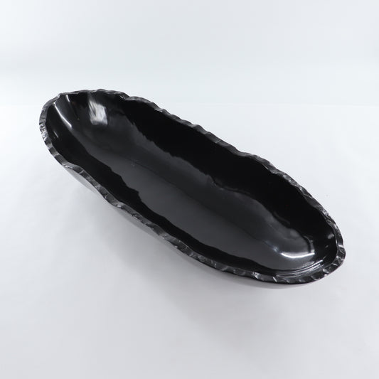 Black Marble Canoe Bowl - Expert Wholesale and Supplier of Wholesale Crystals & Bulk Gemstones, ["Bowls","Mexico","onyx"]