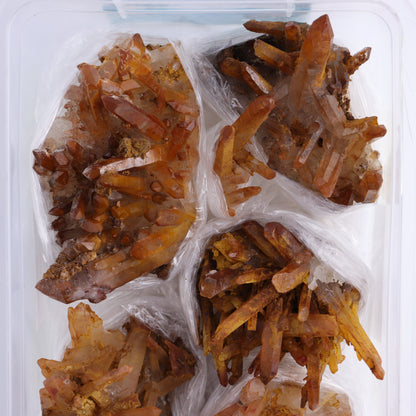 Quartz Hematite Inclusions Flat from Morocco