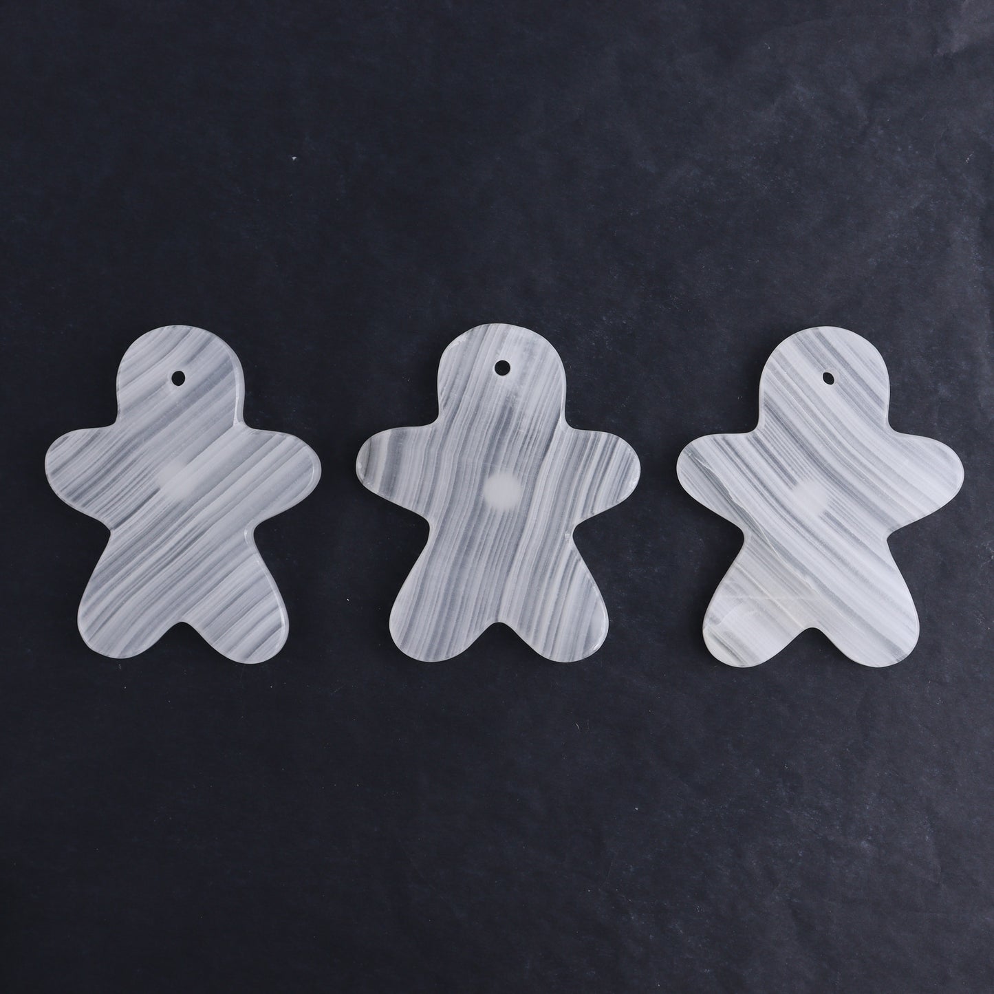 One White Onyx Gingerbread Ornament - Expert Wholesale and Supplier of Wholesale Crystals & Bulk Gemstones, ["Catalog Onyx","Gingerbread","Mexico","onyx","Ornament"]