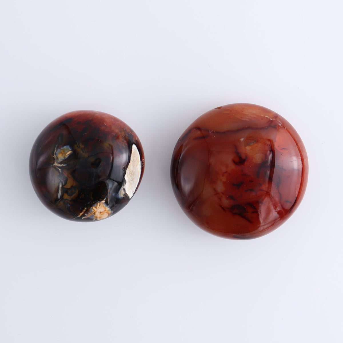 Carnelian Palm Stones Set of 8