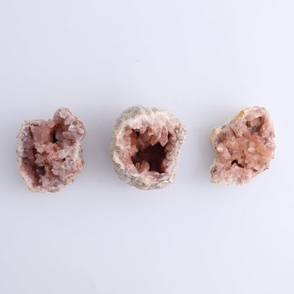 Pink Amethyst Clusters Set of 12