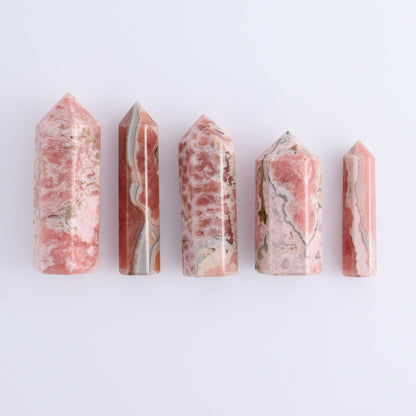 Rhodochrosite Towers Set of 5 - Expert Wholesale and Supplier of Wholesale Crystals & Bulk Gemstones, ["Argentina","Rhodochrosite","Towers"]