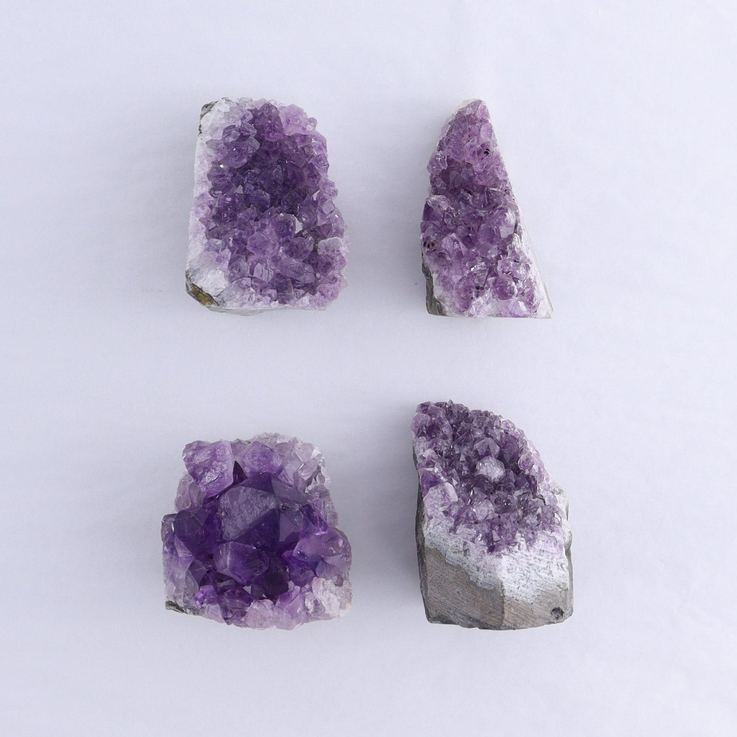 Uruguay Amethyst Cut Base Set of 12 - Expert Wholesale and Supplier of Wholesale Crystals & Bulk Gemstones, ["Amethyst","Cut Base","Uruguay"]