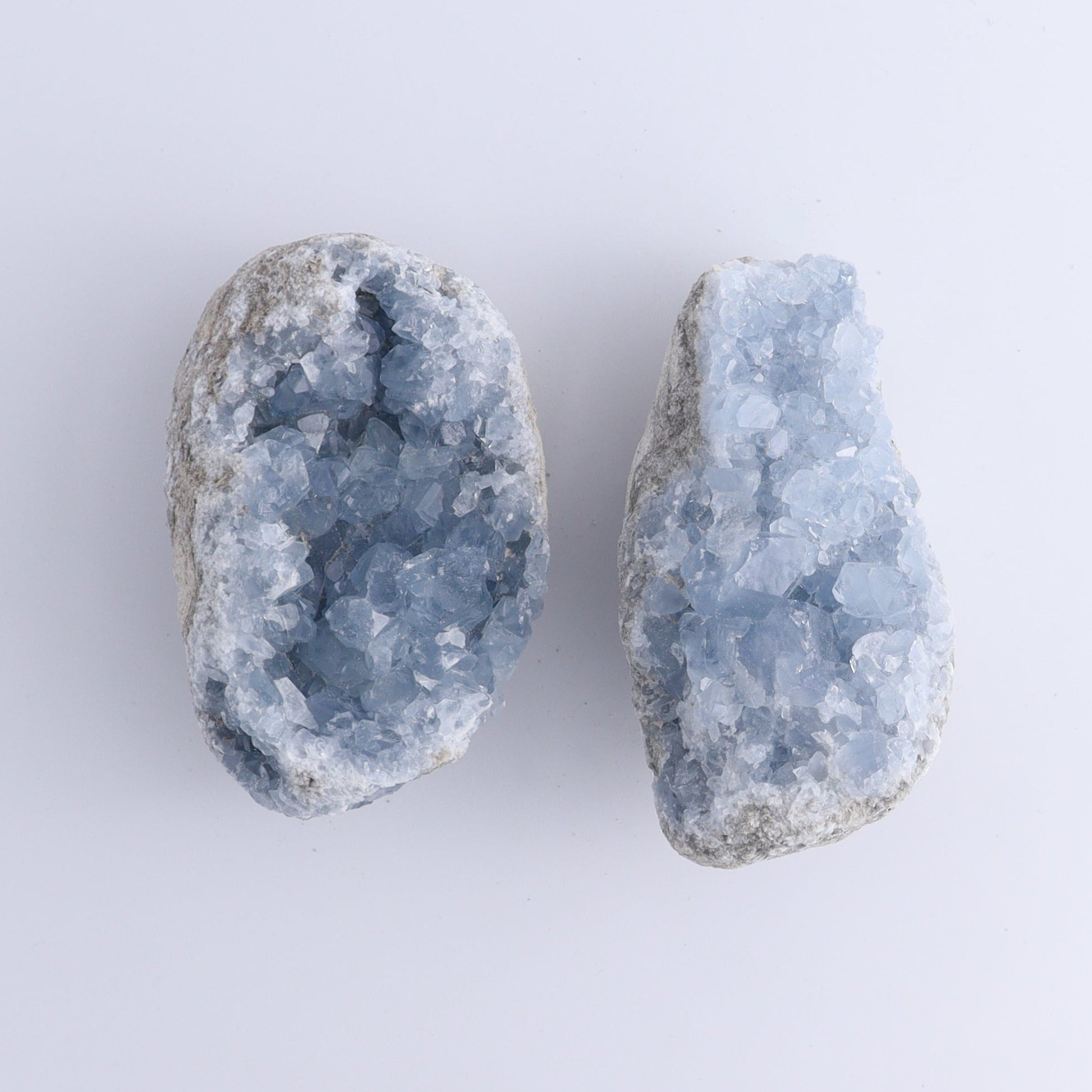 Celestite Clusters Set of 6 - Expert Wholesale and Supplier of Wholesale Crystals & Bulk Gemstones, ["Celestite","Clusters","Freeform"]