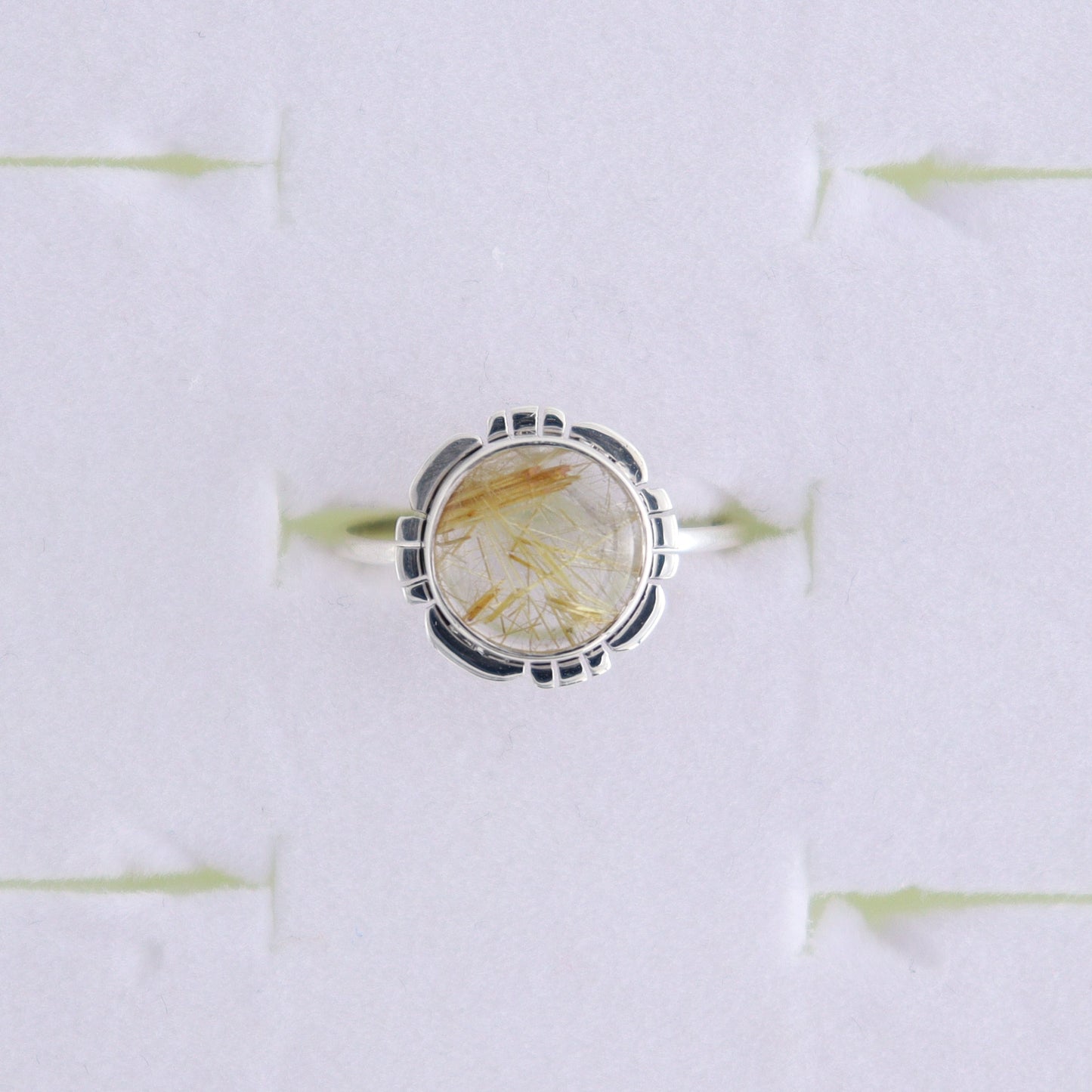 Rutilated Quartz Rings Set of 8 (Ring Holders Not Included) - Expert Wholesale and Supplier of Wholesale Crystals & Bulk Gemstones, ["Ring","rings","Rutilated Quartz","Rutiled Quartz","sterling silver"]