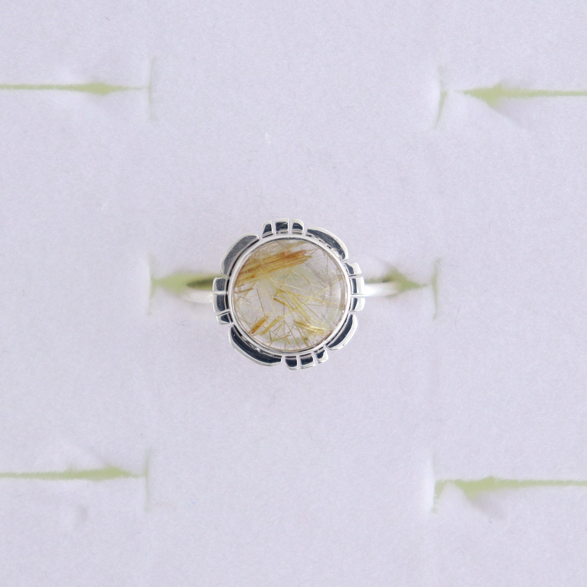 Rutilated Quartz Rings Set of 8 (Ring Holders Not Included) - Expert Wholesale and Supplier of Wholesale Crystals & Bulk Gemstones, ["Ring","rings","Rutilated Quartz","Rutiled Quartz","sterling silver"]