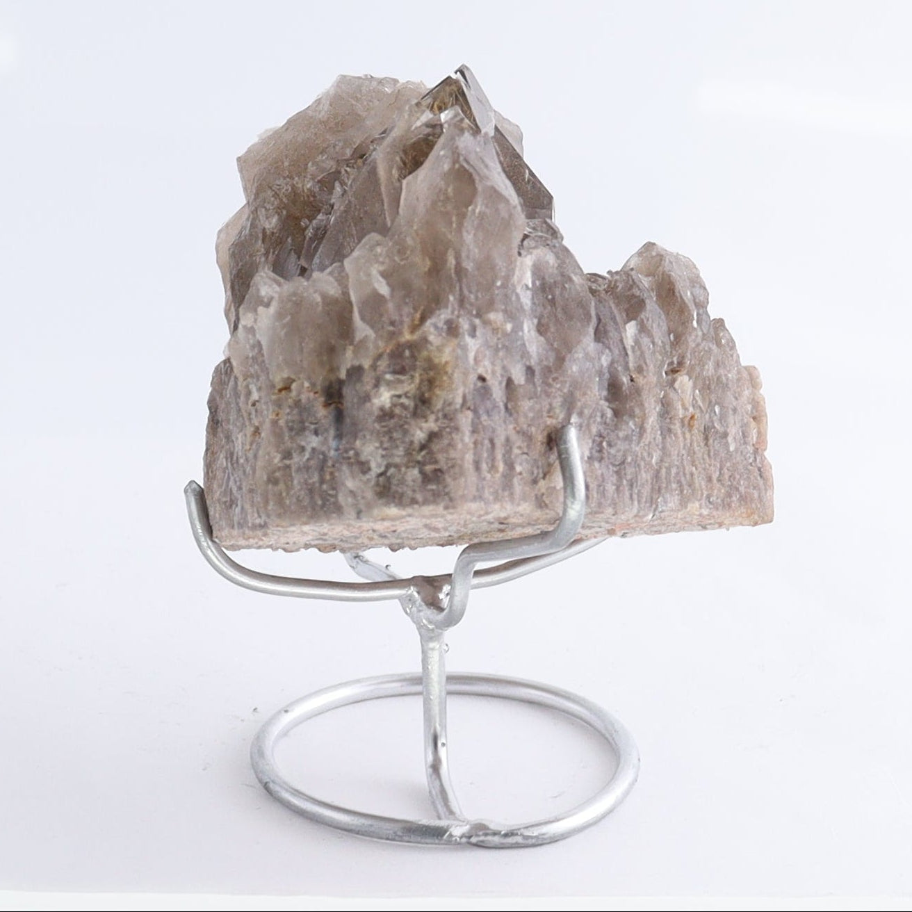 Smoky Quartz Clusters with Stand Set of 3 - Expert Wholesale and Supplier of Wholesale Crystals & Bulk Gemstones, ["cluster","Clusters","Quartz","Smoky Quartz"]